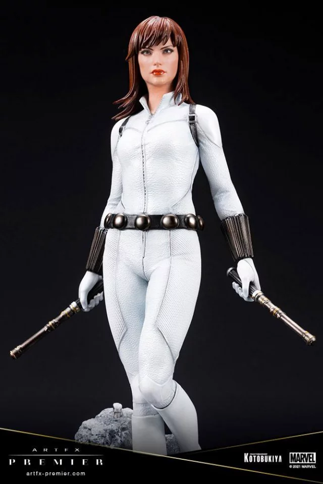 Figúrka Marvel - Black Widow White Costume Limited Edition (ArtFX Premier)