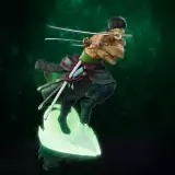 Figúrka One Piece - Zoro 1/10 Glow in The Dark (Super Figure Collection) - Anime