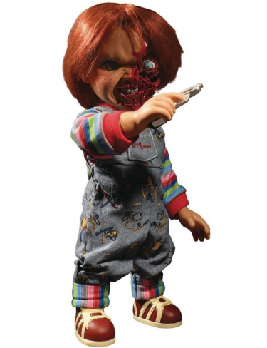 Replika Chucky - Talking Pizza Face Chucky Designer Series 38cm (Mezco Toyz)