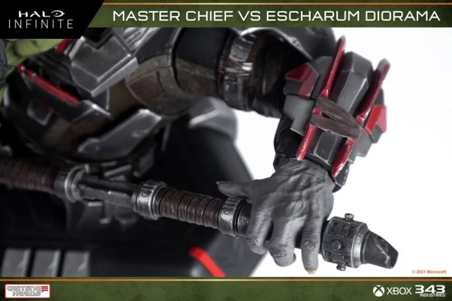 Socha Halo: Infinite - Master Chief vs. Escharum (Gaming Heads)