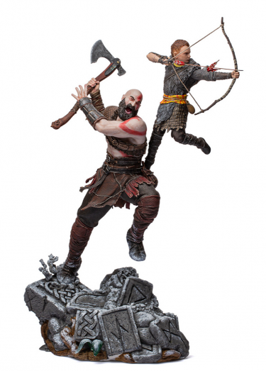 Soška God of War - Kratos and Atreus BDS Art Scale 1/10 (Iron Studios) (poškodený obal)