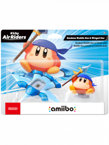 Figúrka Amiibo Kirby Air Riders - Bandana Waddle Dee & Winged Star