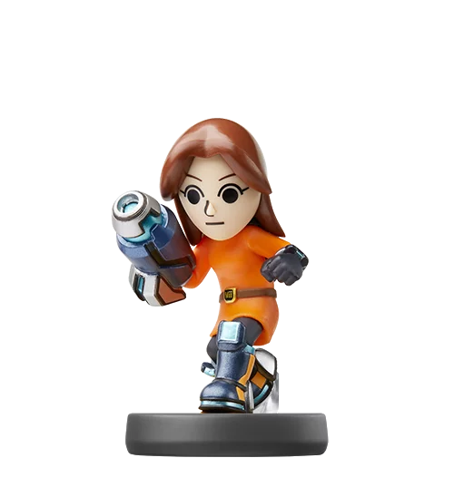 Amiibo Smash Bros Mii Gunner Xzonesk