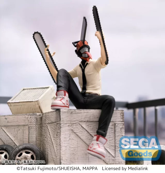 Figúrka Chainsaw Man - Perching Chainsaw Man (Sega)