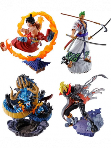 Figúrka One Piece – Luffy, Zoro, Sanji, Kaido Wano ver. (set 4 figúrok) (MegaHouse)