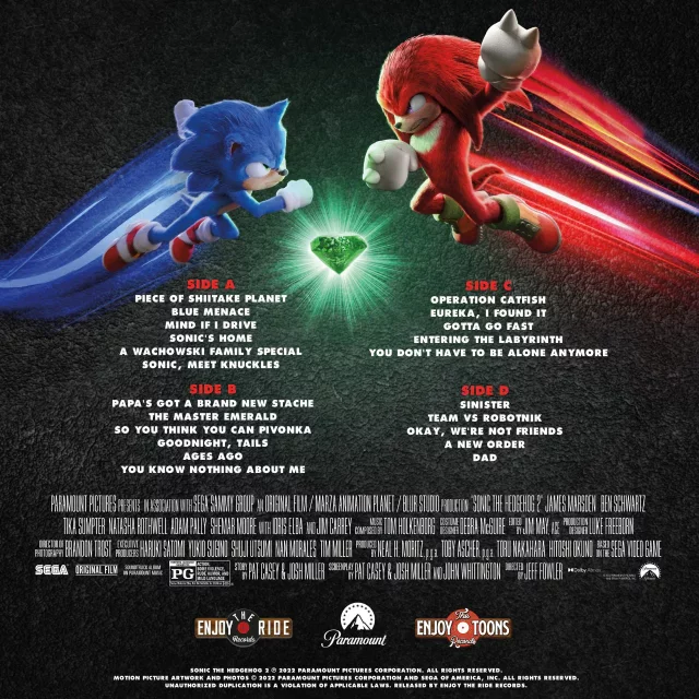 Oficiální soundtrack Sonic The Hedgehog 2 na 2x LP