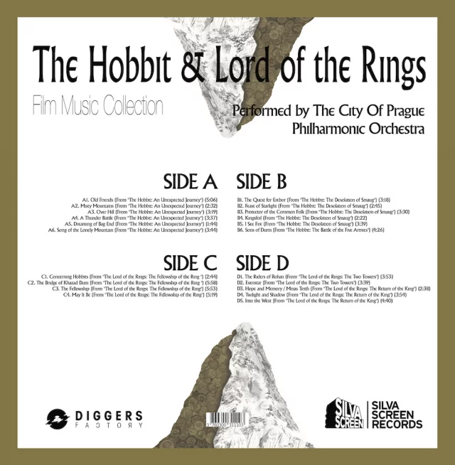 Oficiálny soundtrack Lord of the Rings - The Hobbit & The Lord of the Rings Film Music Collection na LP