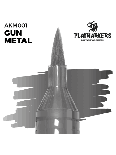 AK PlayMarkers (Gun Metal) - fixa, kovová farba