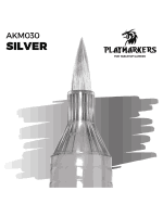 Fixa AK PlayMarkers (Silver) - strieborná farba