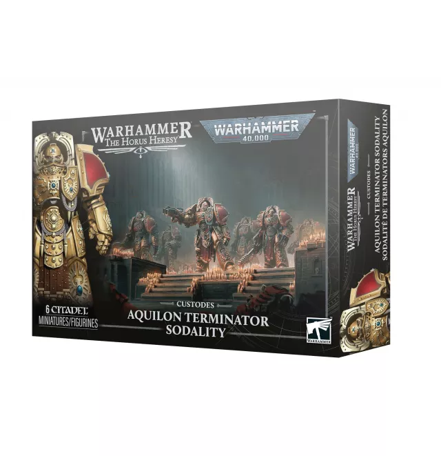 Warhammer: Horus Heresy - Custodes - Aquilon Terminator Sodality (6 figúrok) - Stolová hra