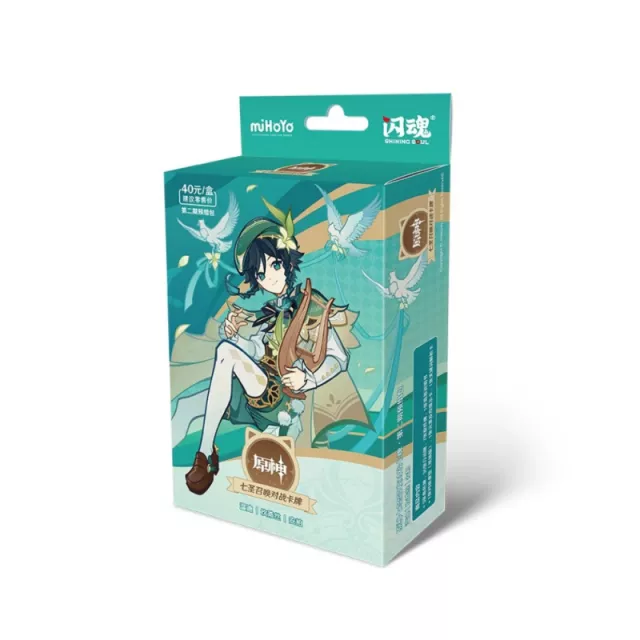 Kartová hra Genshin Impact TCG - Pre-Built Starter Deck Venti (CN) - Zberateľská kartová hra TCG