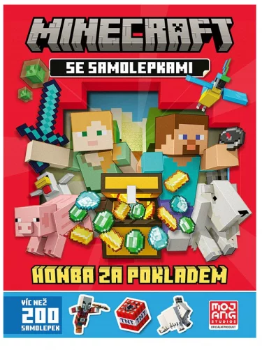 Kniha Minecraft - Honba za pokladem se samolepkami