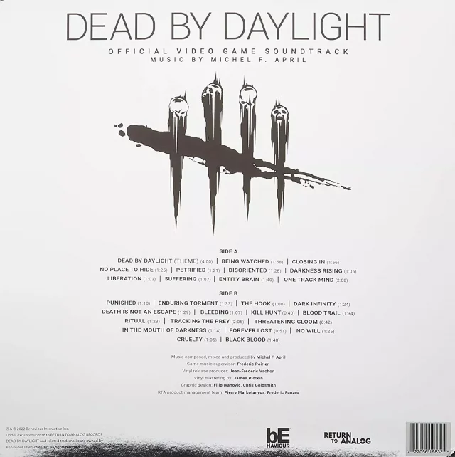 Oficiálny soundtrack Dead by Daylight na LP