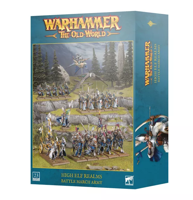 Warhammer The Old World - High Elf Realms - Battle March Army (23 figúrok) - Warhammer: Old World