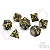 Kocky Torn Mystic Metal - RPG Dice Set (7 ks)