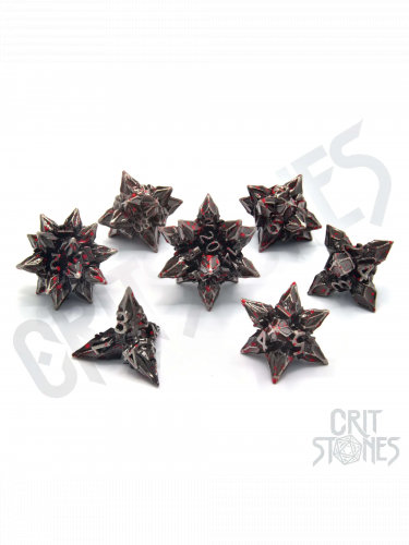 Kocky Brutal Bane Metal - RPG Dice Set  (7 ks)