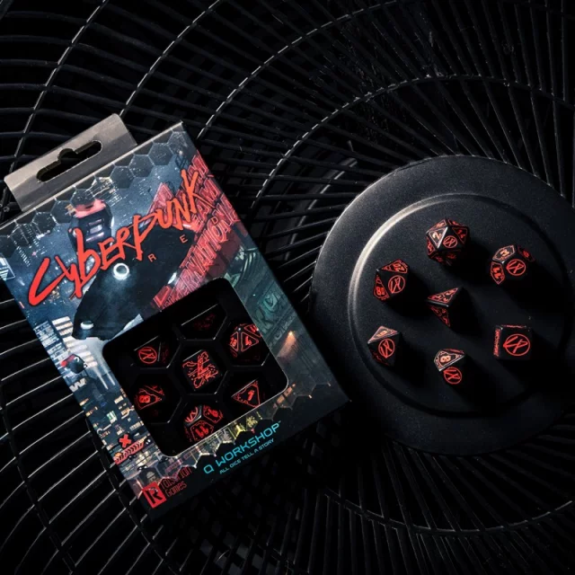Kocky Cyberpunk - Red RPG Set (čierne)