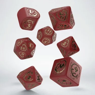 Kocky Dragons - červeno-zlaté