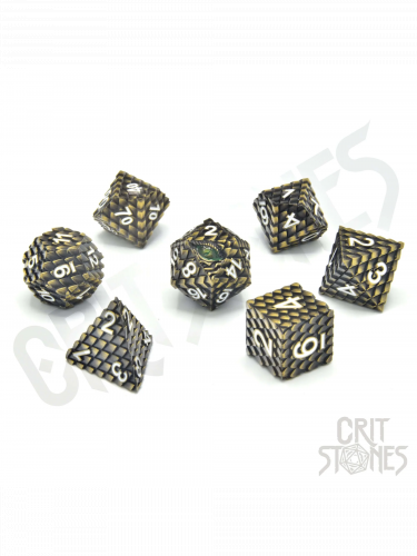 Kocky Drudaxizius Metal - RPG Dice Set (7 ks)