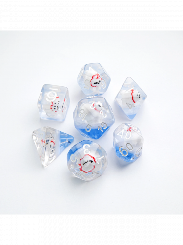 Kocky Gamegenic - Embraced Series - Polar Bear RPG Dice Set (7 ks)