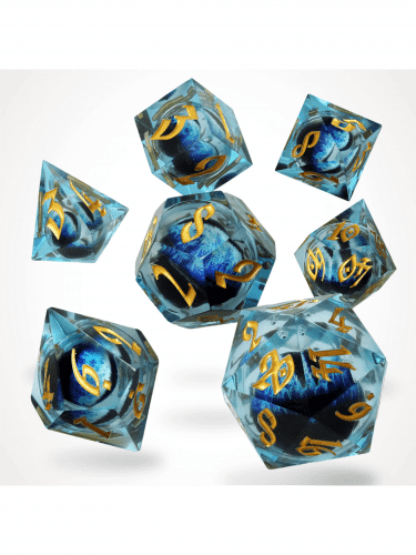 Kocky Ice Dragon's Gaze Floating Eye - RPG Dice Set  (7 ks)
