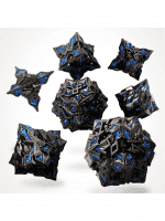 Kocky Obsidian Alloy Metal - RPG Dice Set (7 ks)