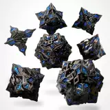 Kocky Obsidian Alloy Metal - RPG Dice Set (7 ks)
