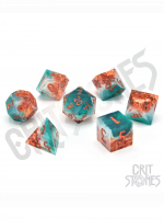 Kocky Mystic Marine Sharp Edge Resin - RPG Dice Set  (7 ks)