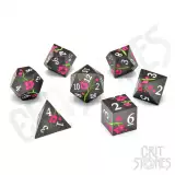 Kocky Nighttime Blossom Metal - RPG Dice Set (7 ks)