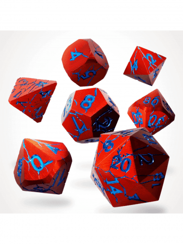 Kocky Ruptured Hell Metal - RPG Dice Set (7 ks)