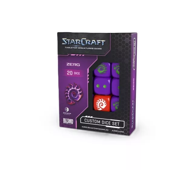 Kocky StarCraft - Dice Set - Zerg