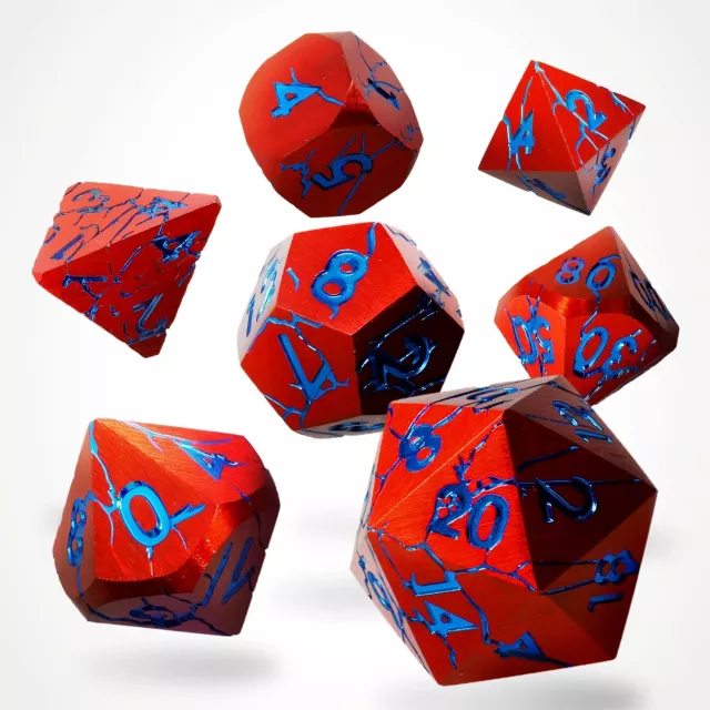 Kocky Ruptured Hell Metal - RPG Dice Set (7 ks)