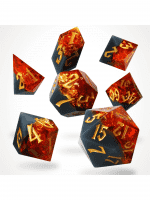 Kocky Volcanic Amber Resin - RPG Dice Set (7 ks)