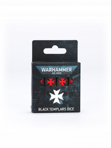 Kocky Warhammer: 40,000 - Black Templars Dice (16 ks)