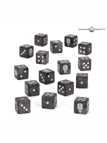 Kocky Warhammer 40,000 - Iron Warriors Dice (16 ks)
