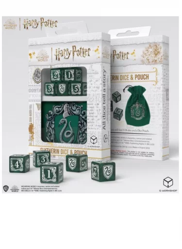 Set vrecka a kociek Harry Potter - Slytherin