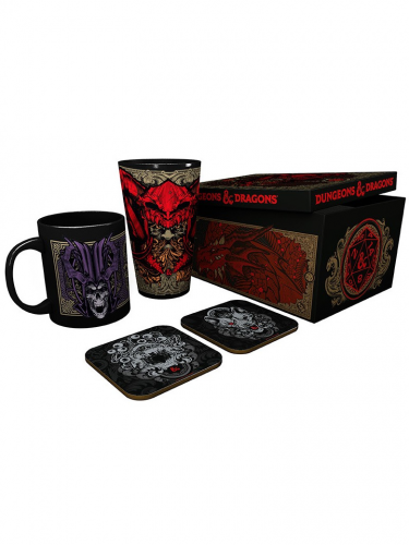 Darčekový set Dungeons & Dragons - Ampersand (hrnček, pohár, podtácky)