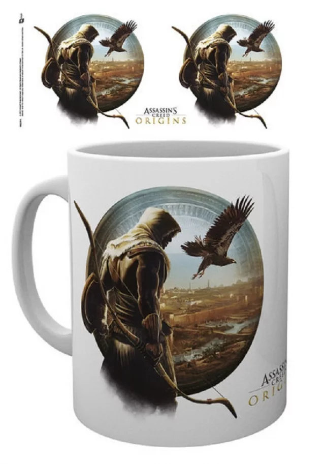 Hrnček Assassins Creed: Origins - Eagle Mug biely