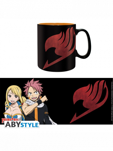 Hrnček Fairy Tail - Lucy, Natsu & Emblem