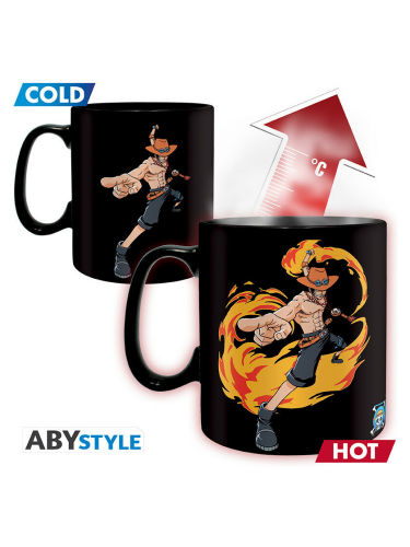 Hrnček One PIece - Luffy & Ace (meniaci sa)