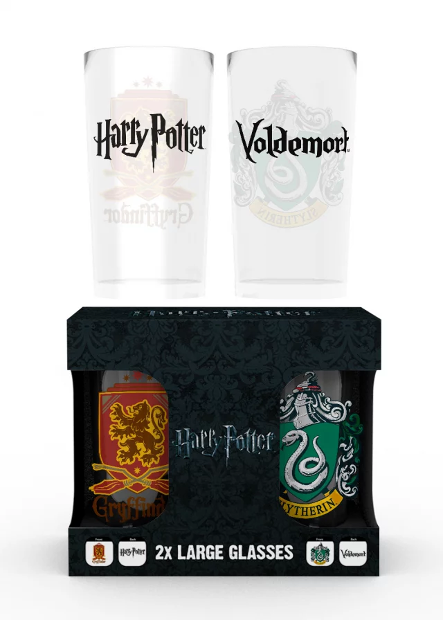 Poháre Harry Potter - Erby (set 2 ks)
