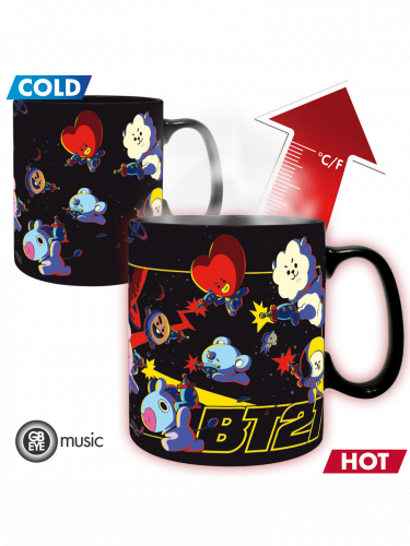 Hrnček BT21 - Space XL (meniaci sa)