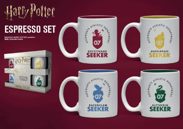 Hrnček Harry Potter - Quidditch Espresso Sada - 4 ks