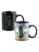 Hrnček Minecraft - Creeper (meniaci sa)