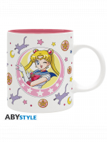 Hrnček Sailor Moon - Sailor Moon & Luna (meniaci sa)