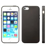 Puzdro pre iPhone 5s/5 s textúrou (čierne)