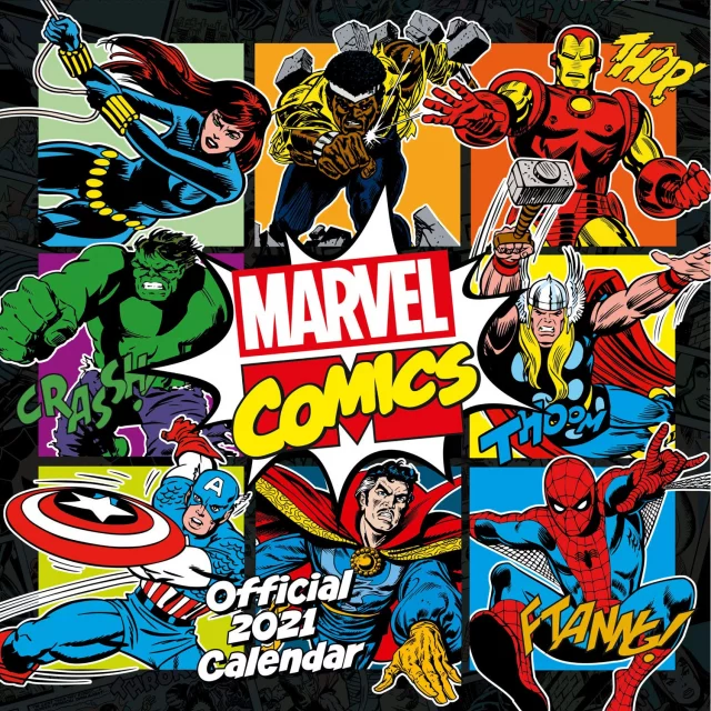 Darčekový set Marvel Comics - 2021 DOPREDAJ (kalendár, diár, pero)
