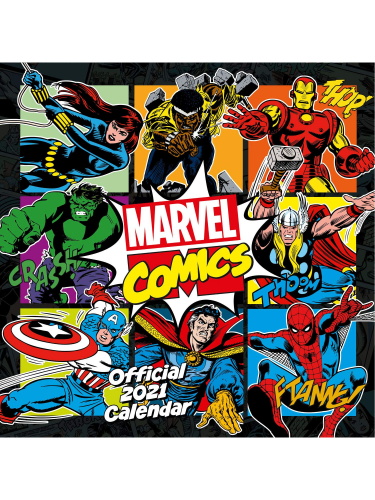 Kalendár Marvel 2021