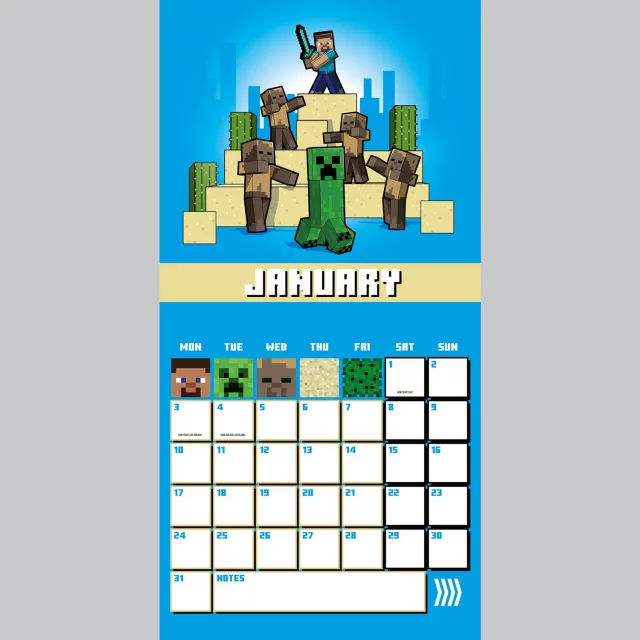 Kalendár Minecraft 2022