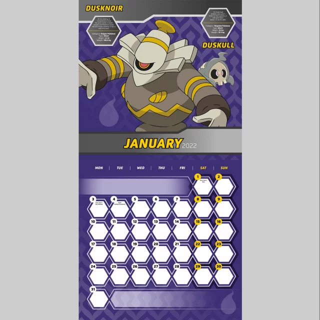 Kalendár Pokémon 2022